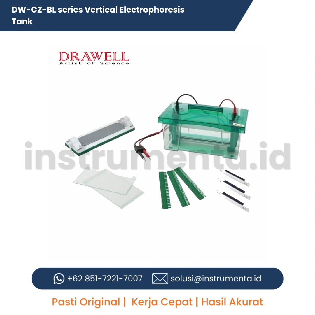 Jual DW-CZ-BL Series Vertical Electrophoresis Tank Distributor Resmi Tangki Elektroforesis Vertikal Laboratorium Ready Stock
